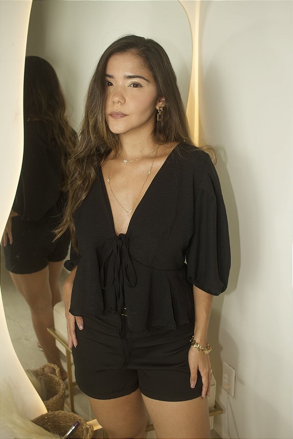 Blusa Manga Bufante Feminina