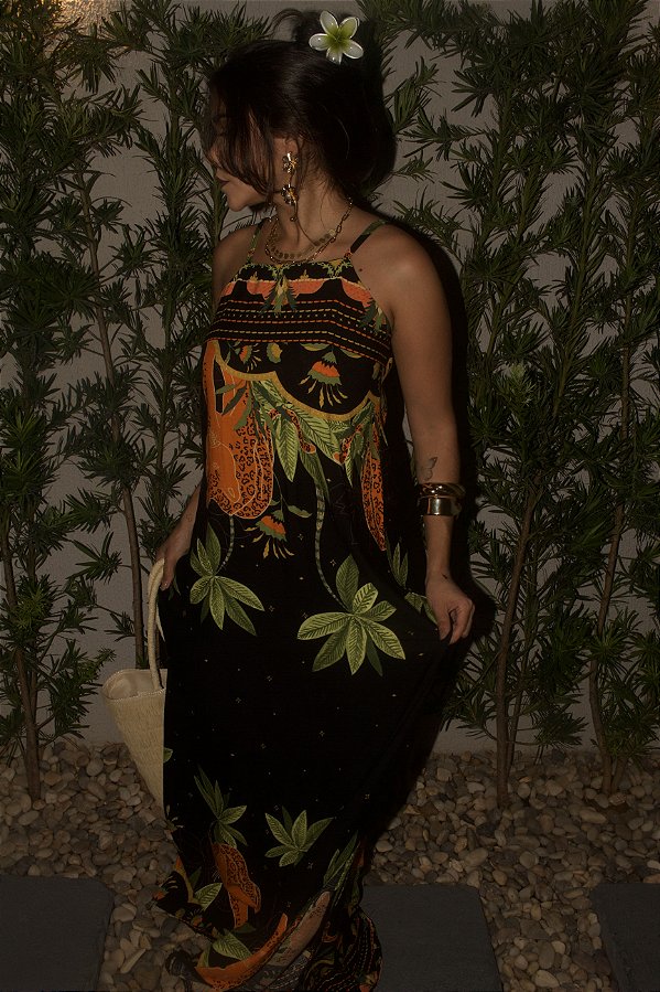 Vestido Longo Estampado