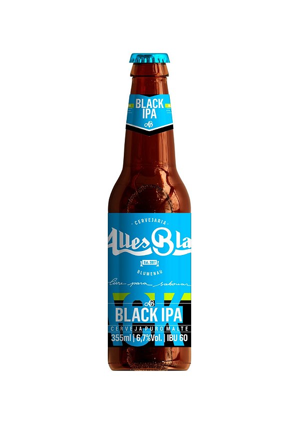 CERVEJA ALLES BLAU BLACK IPA 355ML