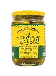 PEPINOS EM VINAGRE SUAVE TAUA 300G