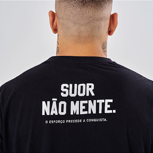 CAMISETA SUOR NÃO MENTE PRETA