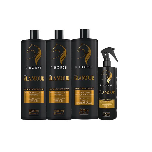 Kit Completo Linha Glamour - Limpeza - Hidrata - Protege - Branqueá