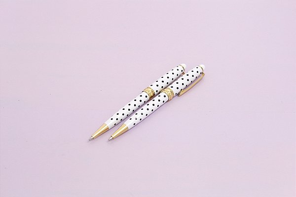 Caneta Super Luxo Metal Poá