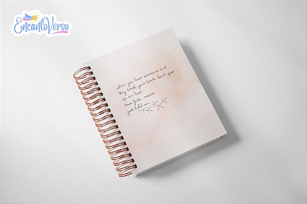 Caderno de Anotações - JB Hold On