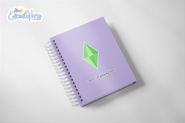 Caderno de Anotações - Sims Plumbob