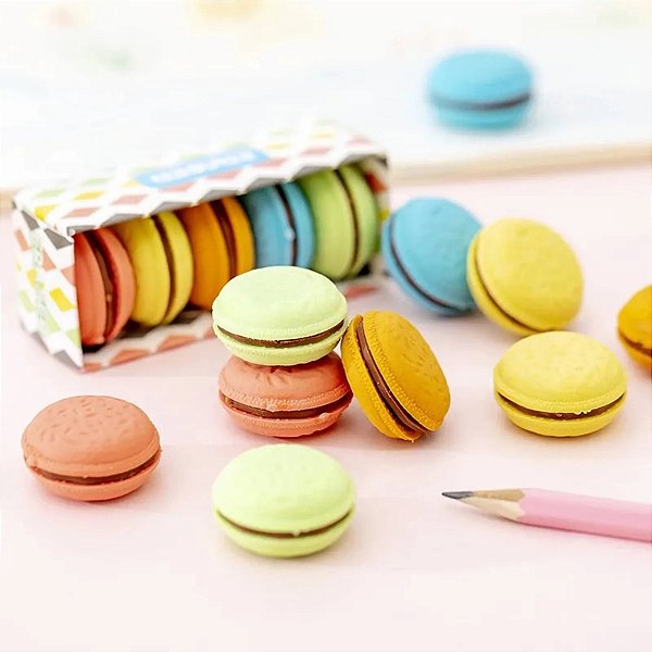 Borracha Macaron Lovelypen - Estojo c/5 Borrachas