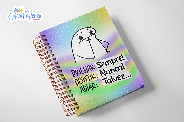 Caderno/Agenda Permanente Flork - Brilhar Sempre, Desistir Nunca, Adiar Talvez