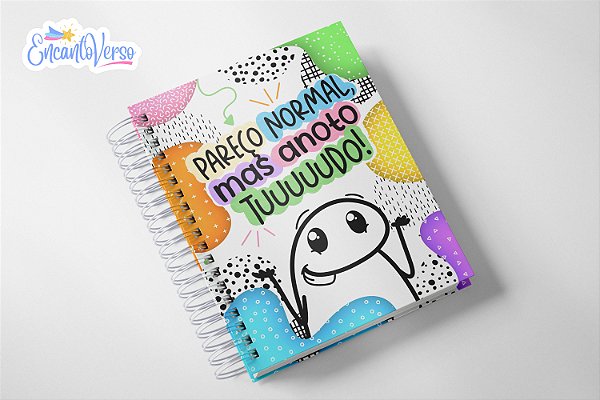 Caderno/Agenda Permanente Flork - Pareço Normal, mas anoto tudo