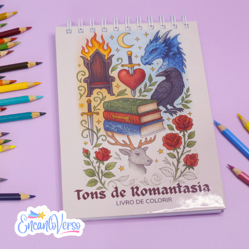 Livro de Colorir - Fantasia Romântica