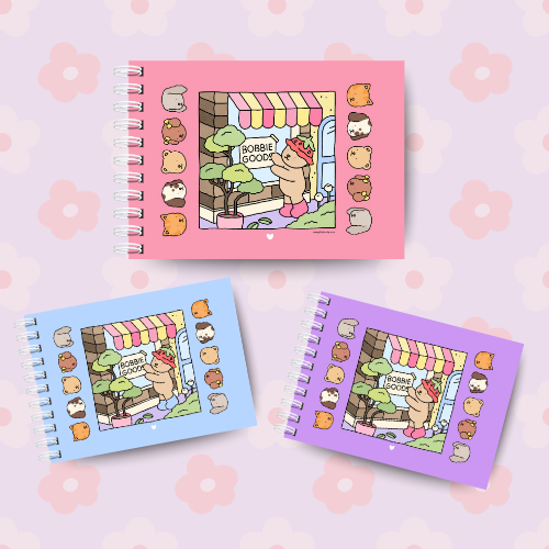 Livro de Colorir Bobbie Goods - 50 Desenhos, Capa Dura Holográfica, Folhas Grossas 120g