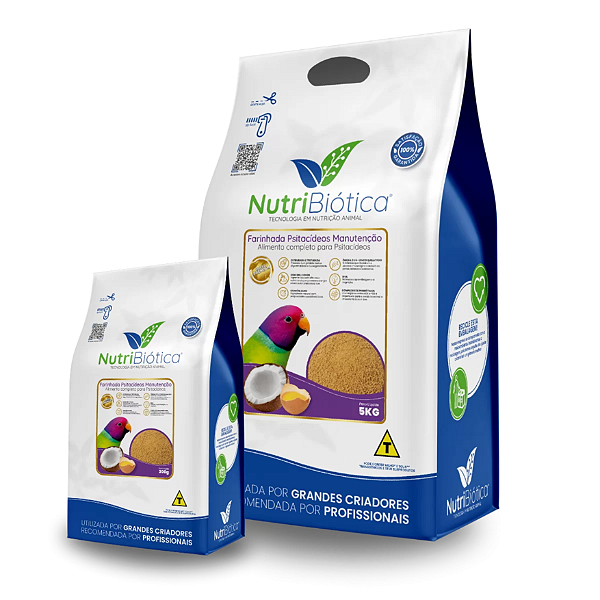 FARINHADA PSITACÍDEOS MANUTENÇÃO SUPER PREMIUM NUTRIBIÓTICA 5KG