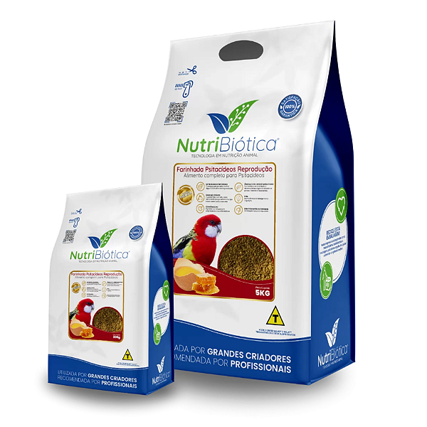 FARINHADA PSITACÍDEOS REPRODUÇÃO SUPER PREMIUM NUTRIBIÓTICA 5KG