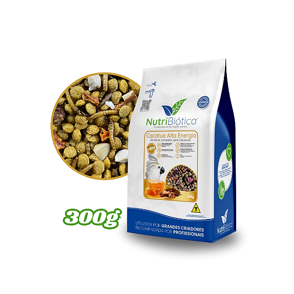 CACATUA ALTA ENERGIA SP 300 GR NUTRIBIÓTICA