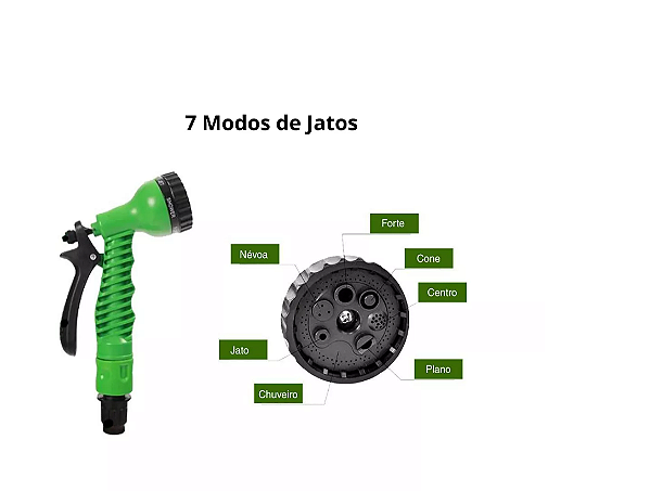Mangueira Mágica pode chegar até 120 metros Para Jardim Casa Carro Estica Verd