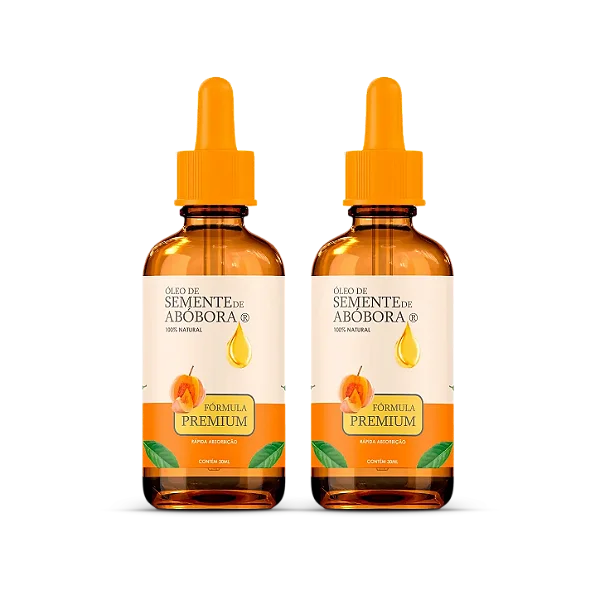 Kit 2 Óleos de Semente de Abóbora 30 ml – 60 ml