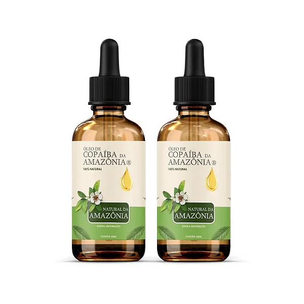 Kit 2 Frascos Óleo de Copaíba 30 ml