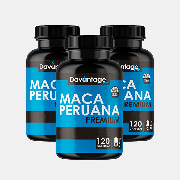 Kit 3 Potes Maca Peruana com 120 Cápsulas - 500mg