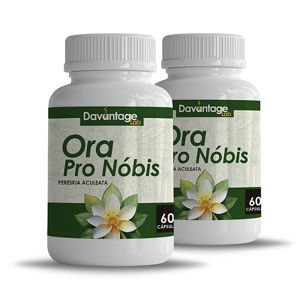 Kit 2 Potes Ora Pro Nóbis Em Cápsulas - Proteína, Fibras & Imunidade