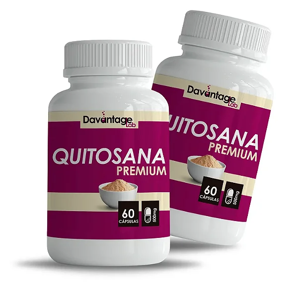Kit 2 Potes Quitosana 500 mg – 120 Cápsulas