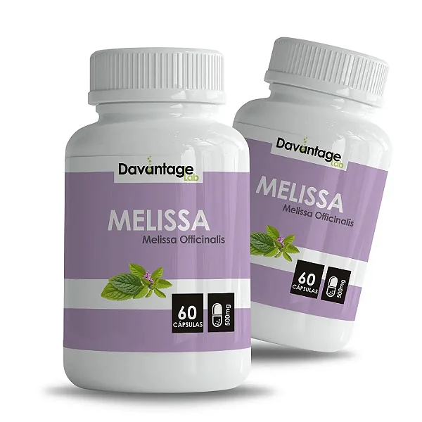 Kit 2 Potes Melissa 500 mg – 120 Cápsulas