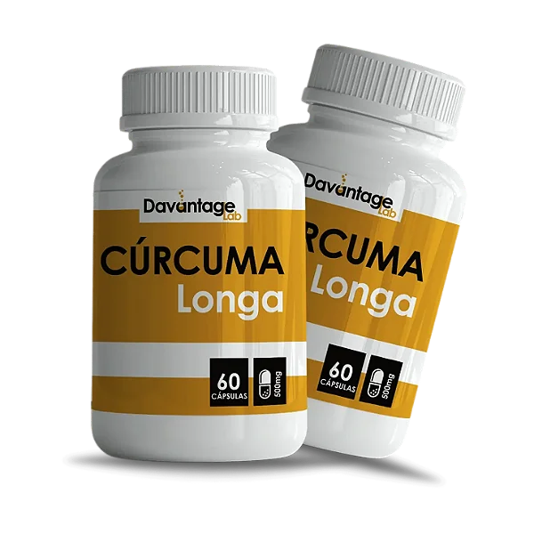 Kit 2 Potes Cúrcuma 500 mg — 120 Cápsulas