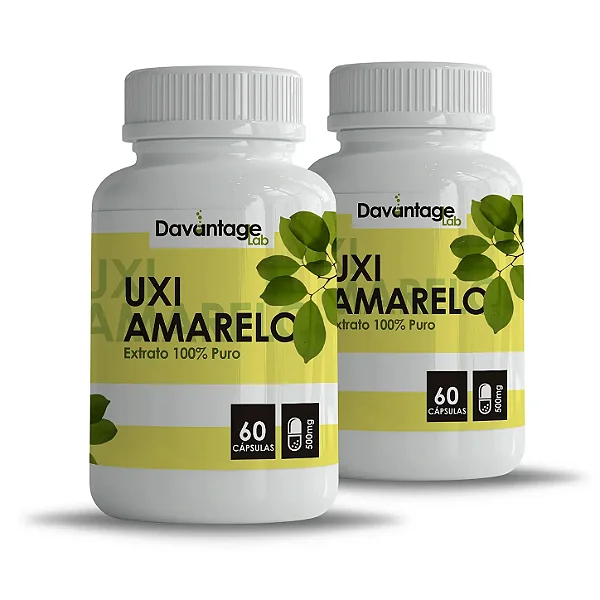 Kit 2 Potes Uxi Amarelo 500 mg – 120 Cápsulas