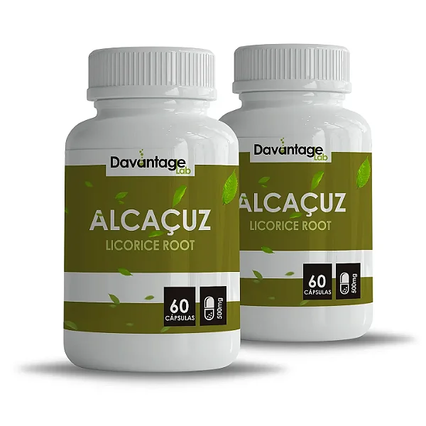 Kit 2 Potes de Alcaçuz 500 mg – 120 Cápsulas