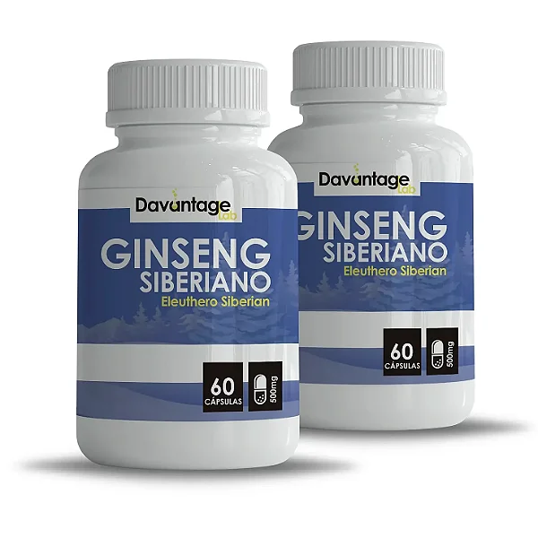 Kit 2 Potes Ginseng Siberiano 500 mg – 120 Cápsulas