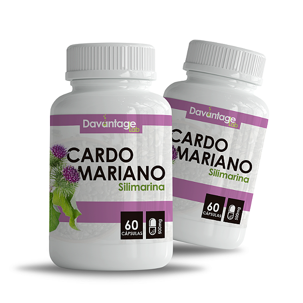 Kit 2 Potes Silimarina Cardo Mariano Premium 500mg