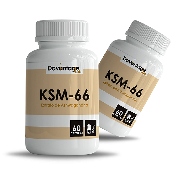 Kit 2 Potes KSM‑66®  300 mg | Redução de Estresse & Foco Mental