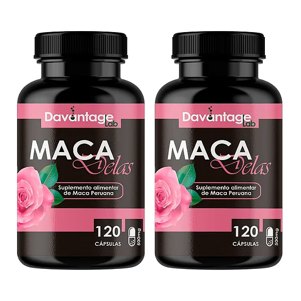 Kit 2 Potes Maca Peruana Mulher 500 mg – 240 Cápsulas