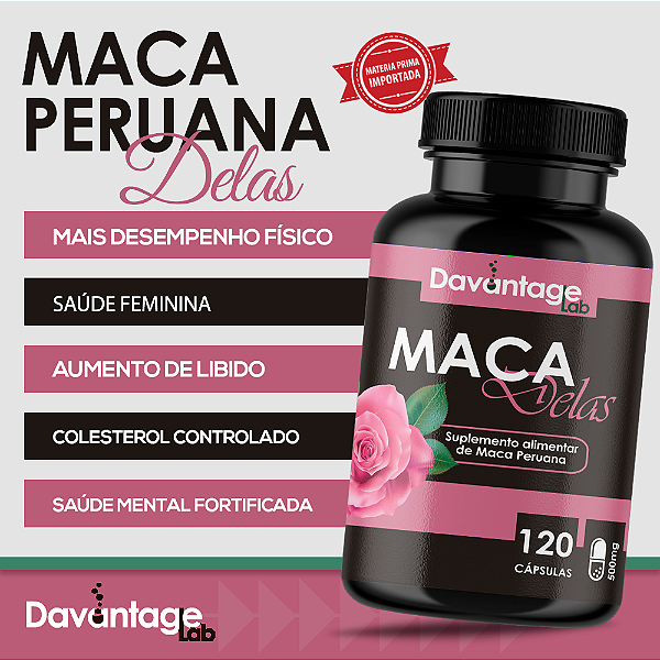 Kit 2x Maca Peruana Mulher 120 Cáps 500mg
