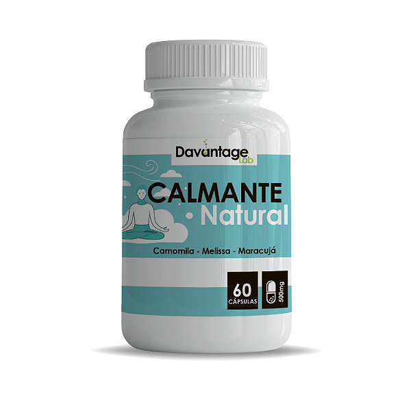 Calmante Natural 500mg Puro | Alívio do Estresse e Ansiedade - Davantage Lab