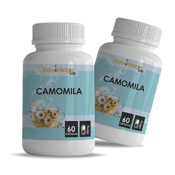 Kit 2 Potes Camomila 500 mg – 120 Cápsulas