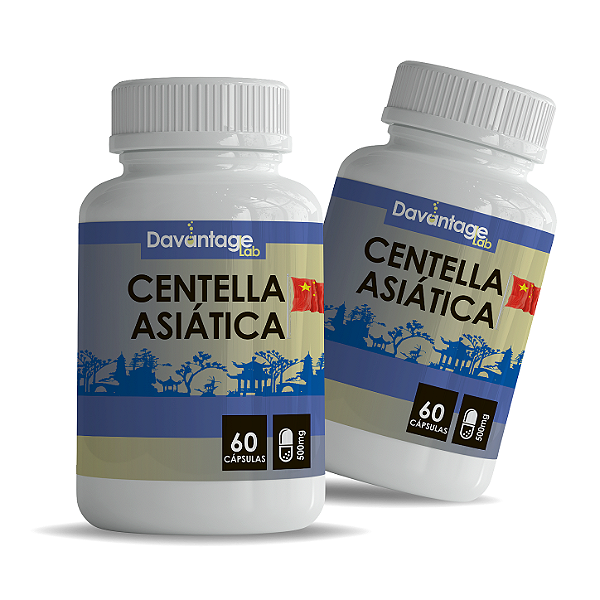 Kit 2 Centella Asiática 500mg | Suplementação Vascular e Pele (Economia)