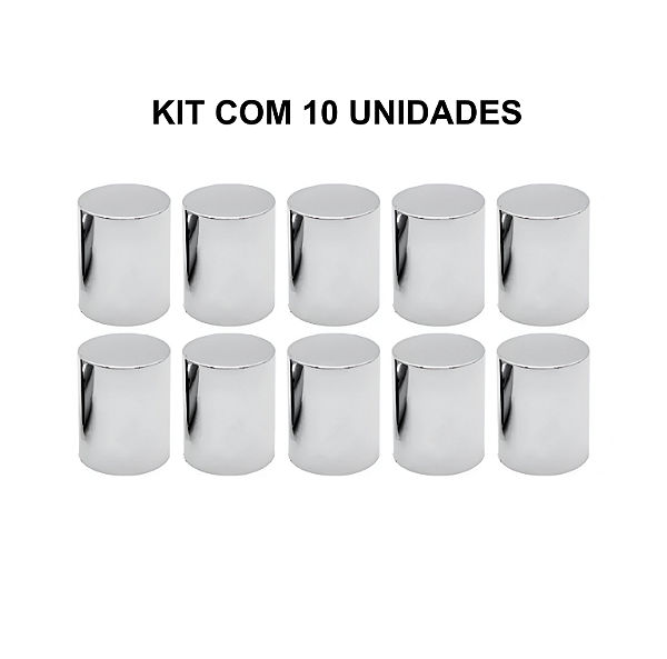 Kit 10 Capas de Porca Boliviana Cromada 27MM - BF