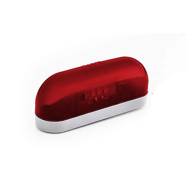 Lanterna Luz Placa LED - Vermelha H37154