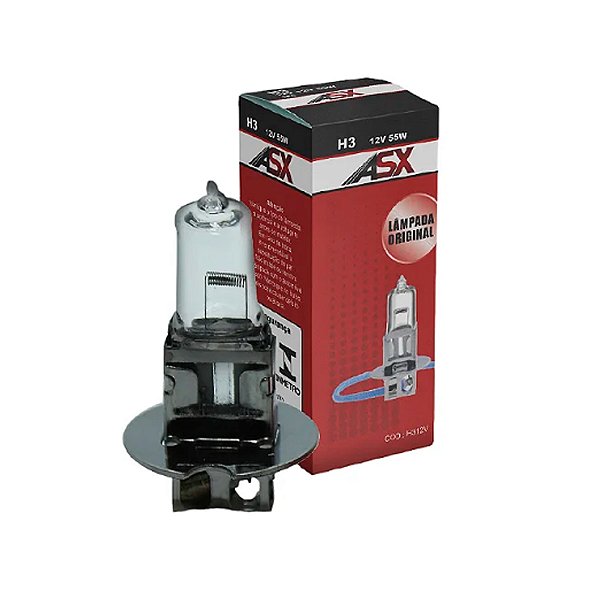 Lâmpada H3 Halógena 12V 55W - ASX