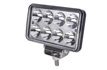 Farol Milha Auxiliar Retangular 8 LEDS Bivolt 12/24v 24W