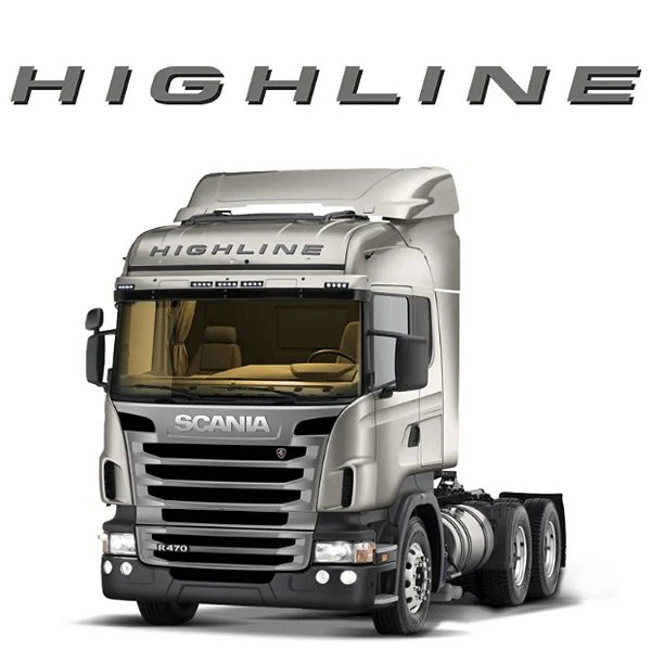 Faixa Teto "HIGHLINE" Grafite - SCANIA S5 - Sportinox - ADS2812