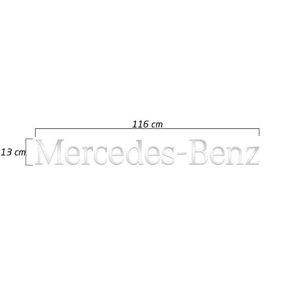 Faixa Tapa-Sol "Mercedes-Benz" - MB Todos - Decal Line - 0239976