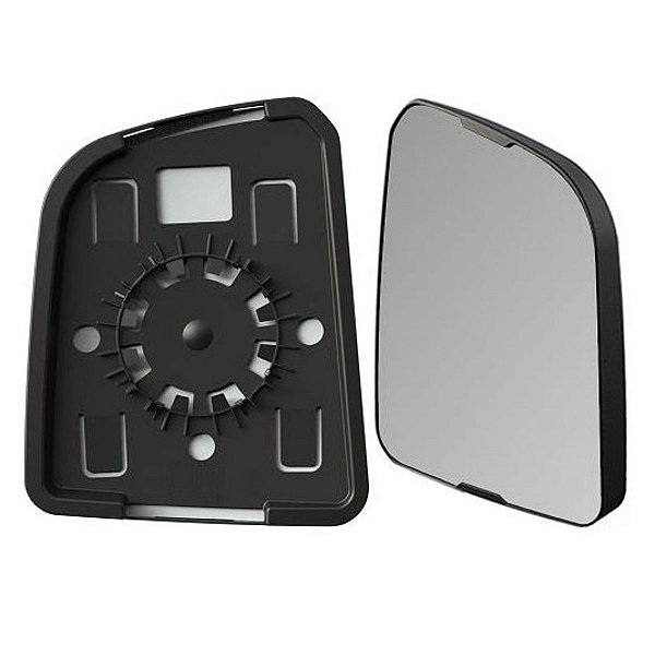 Vidro Espelho Retrovisor Convexo Maior Com Base Lado Direito - VW DELIVERY 18/... - BEPO - W806D