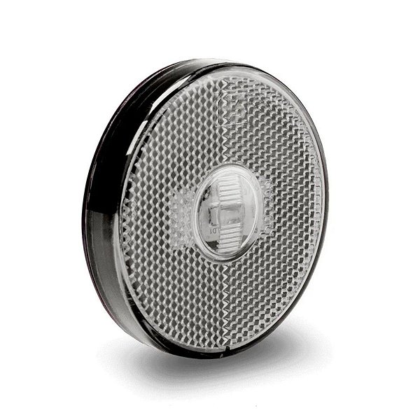 Lanterna Lateral LED Redonda 65MM - CRISTAL - H37130