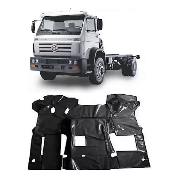 Tapete Plástico com Capo Preto - VW Worker ano 2000/... Eletronico - 4005P