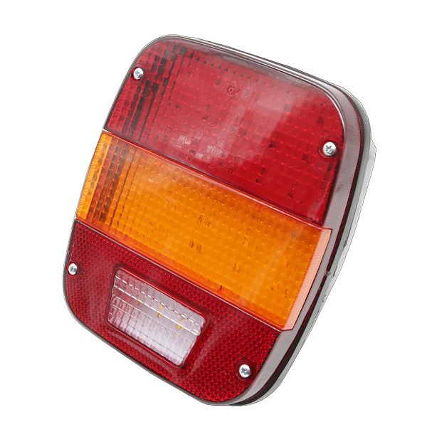 Itens Inclusos: 1 x Lanterna Traseira Marmitão LED 12/24V - Lado Direito - FORD / VW TODOS - GLR Lanternas - GL3012LED