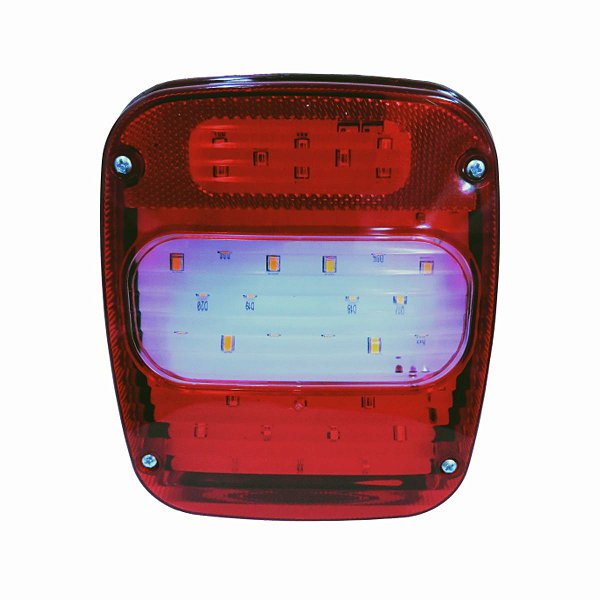 Lanterna Traseira Marmitão Moderna LED 12/24V C/ Vigia - Lado Esquerdo -  VW Constellation / Ford Cargo - GLR Lanternas - GL7097LED