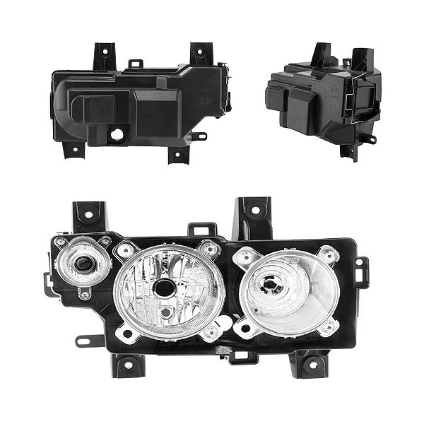 Farol H7/H1 C/ Seta Lado Direito - MB ATEGO 2012 até 2018 - Bravo - BBZ02009
