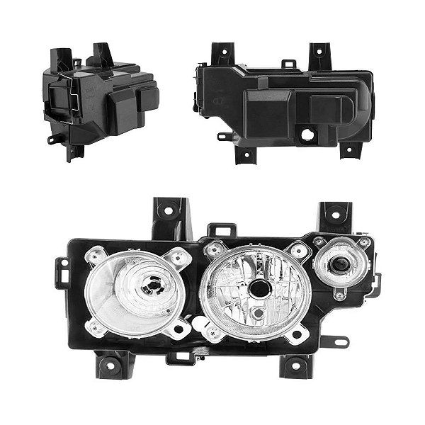 Farol H7/H1 C/ Seta Lado Esquerdo - MB ATEGO 2012 até 2018 - Bravo - BBZ02010