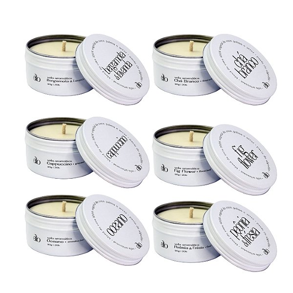 kit 6 Velas 90g