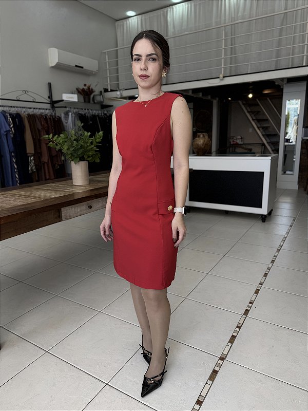 Vestido Curto de Alfaiataria